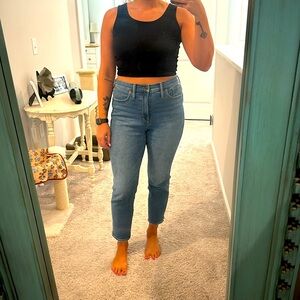 Madewell Stovepipe high waisted jeans